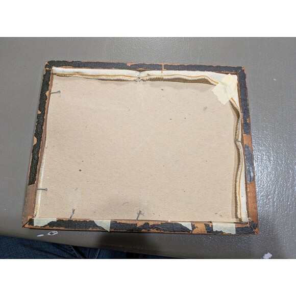 1978 Sunset Designs Autumn Barn 5x7 Crewel Embroidery Finished Framed - Picture 4 of 7